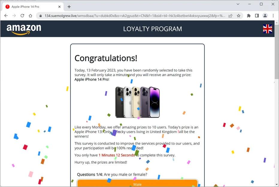 Screenshot of Suemolgrew.live Ads