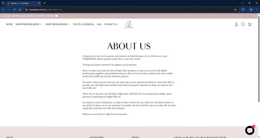 Lespetales.com.au Review: Should You Trust It? Our Take 1 Lespetales.com .au scam