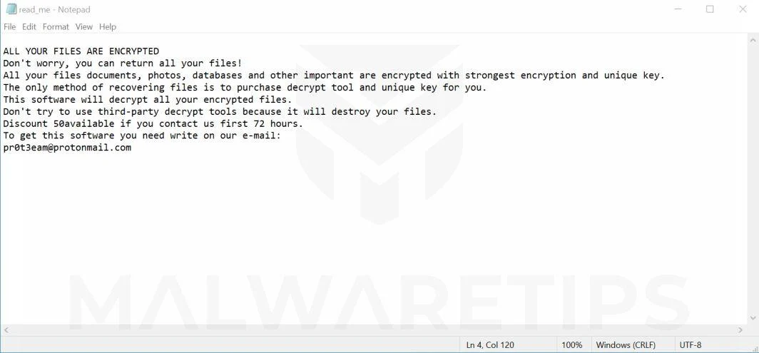 Image: ADHUBLLKA ransomware