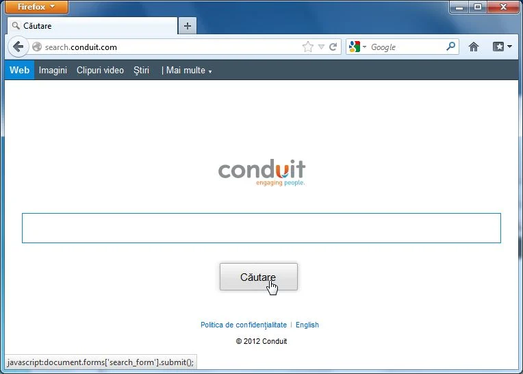Conduit Search page