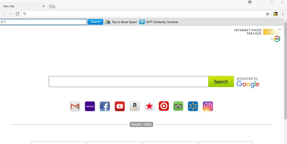 InternetSpeedTracker Toolbar By Myway