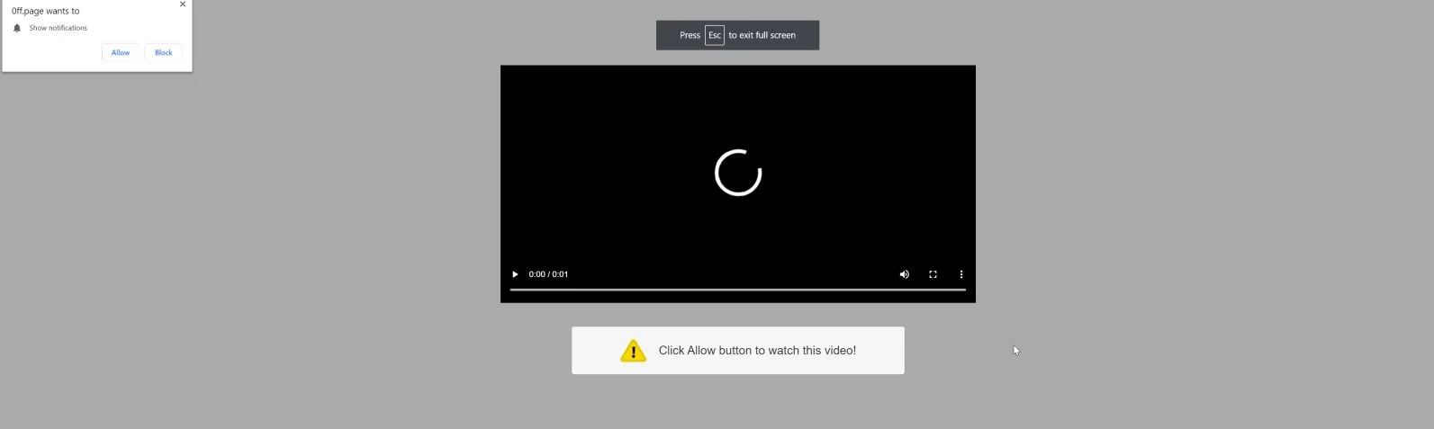Image Chrome browser is redirected to 0ff.page