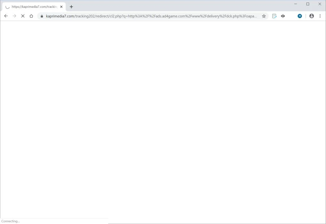 How to remove Kaprimedia7.com pop-up ads (Virus Removal Guide) 1 Image: Chrome browser is redirected to Kaprimedia7.com