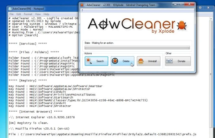 [Image: Adwcleaner removing Value Apps]