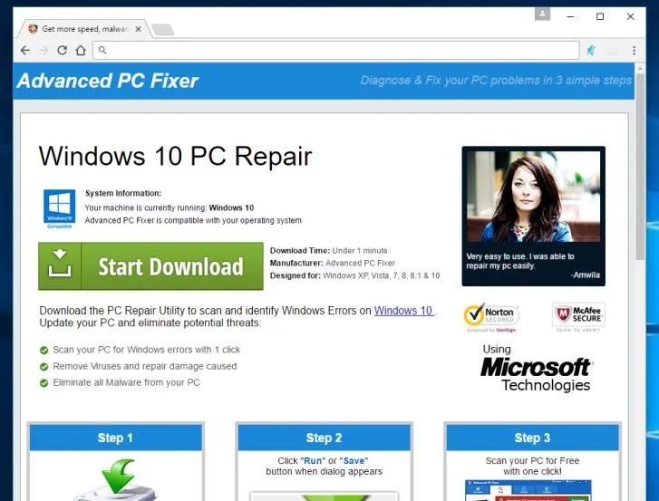 Pcfixertools.info redirect virus