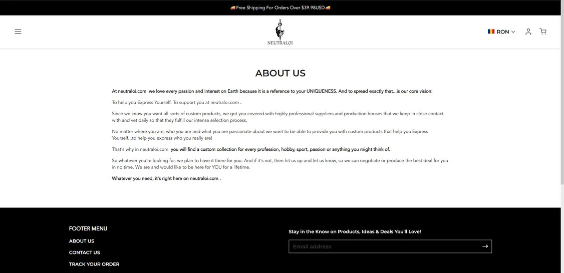 Neutraloi.com Review: A Fraudulent Store You Shouldn't Trust 1 Neutraloi.com scam