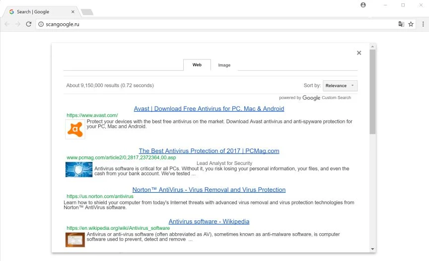 scangoogle.ru redirect virus