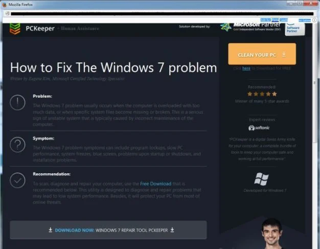 Clkoffers.com pop-up virus
