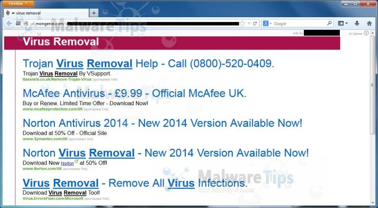 Uk.Mongenie.com pop-up virus