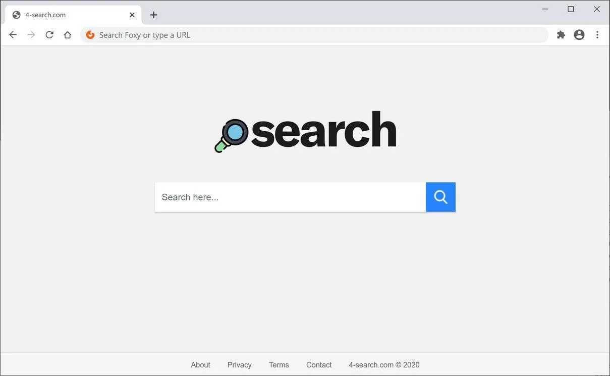 Remove 4-search.com browser hijacker (Virus Removal Guide) 1 Image: Chrome browser is redirected to 4-search.com
