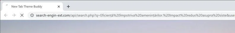 Image: Chrome browser is redirected to Search-engin-ext.com