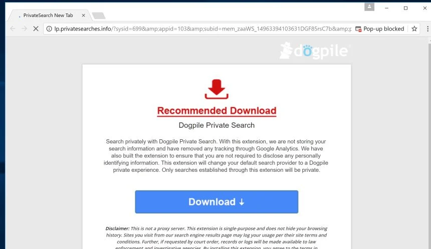 lp.privatesearches.info virus