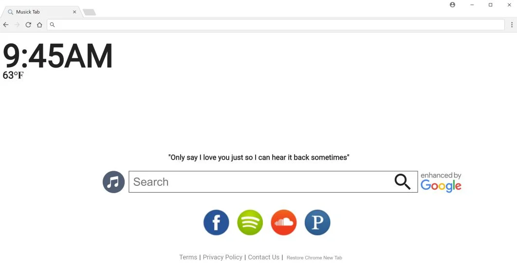 Home.musicktab.com redirect virus
