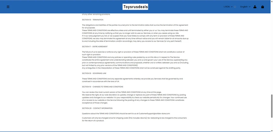 Toysrusdeals.com Review: Real Store or A Scam? Read This 1 Toysrusdeals.com scam