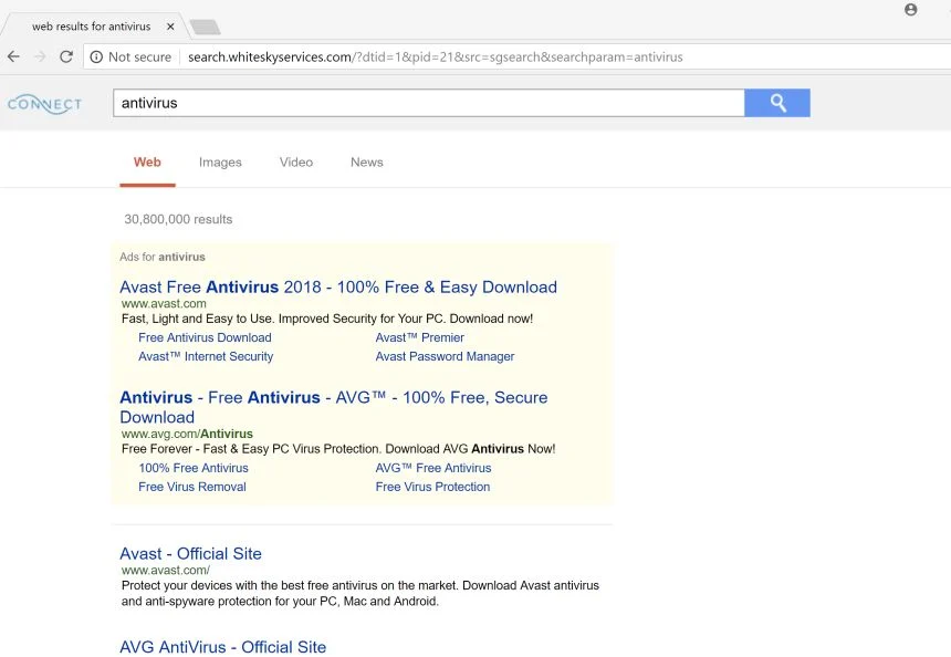 search.whiteskyservices.com redirect virus