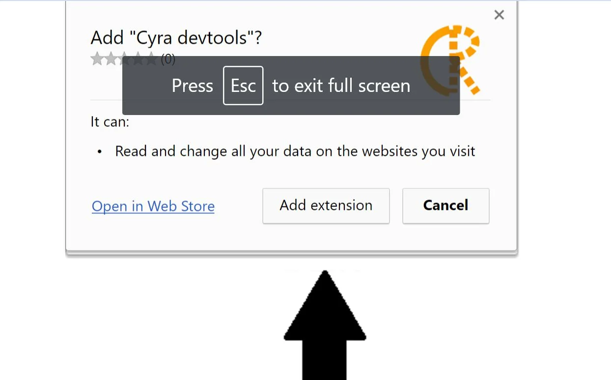 Cyra devtools Chrome Extension Virus