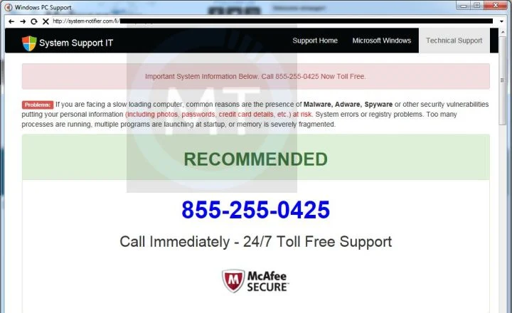 System-notifier.com virus