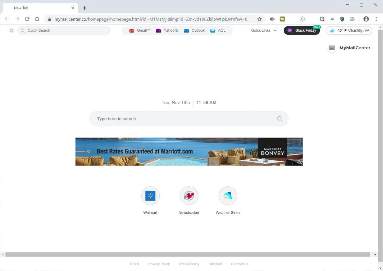 How to remove MyMailCenter.co redirect (Virus Removal Guide) 1 Image: Chrome browser is redirected to Mymailcenter.co