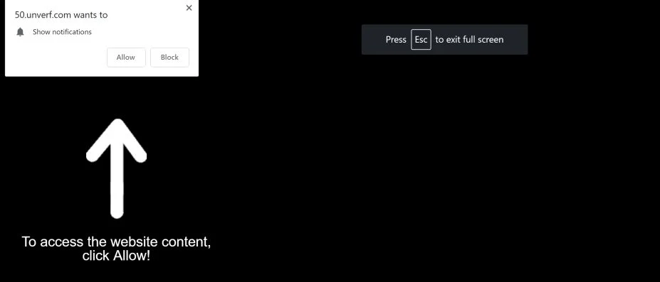 unverf.com redirect scam