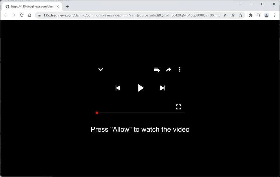 How to Remove Deeginews.com Pop-up Ads (Virus Removal Guide) 1 Image: Chrome browser is redirected to Deeginews.com