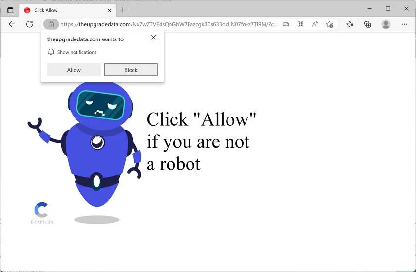 Remove TheUpgradeData.com Ads (Virus Removal Guide) 1 Image: Theupgradedata.com Ads