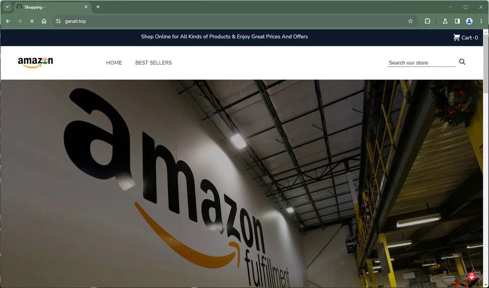 Ganati.Top Scam Store: A Fake Amazon Website 1 Ganati.Top Amazon Scam