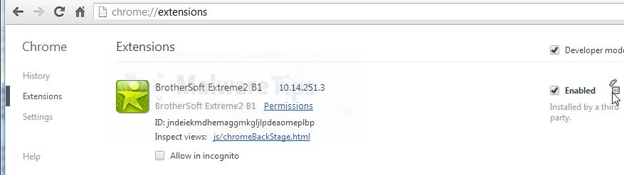 [Image:BrotherSoft Extreme2 B1 Toolbar Chrome extensions]
