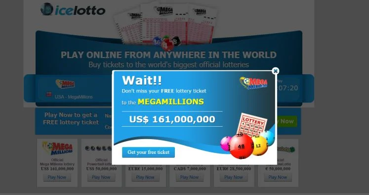 icelotto.org pop-up ads