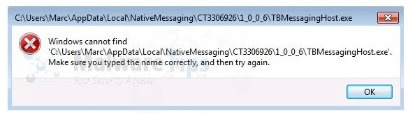 [Image: TBMessagingHost.exe virus]