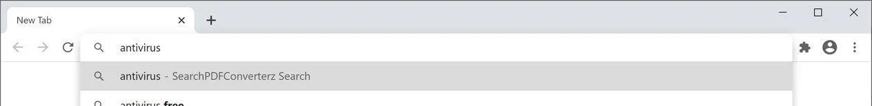 Remove SearchPDFConverterz Search (Virus Removal Guide) 1 Image: Chrome browser is redirected to SearchPDFConverterz Search