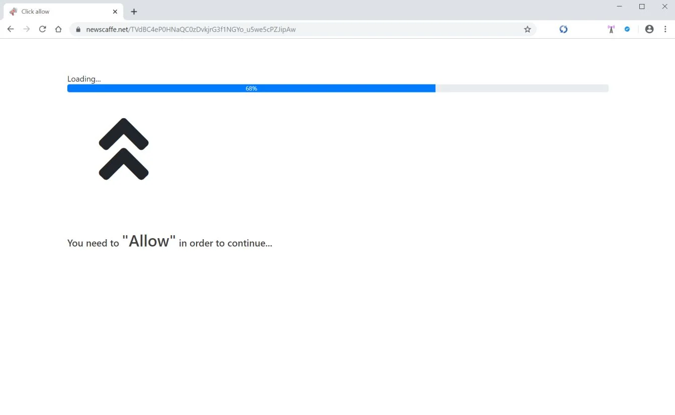 How to remove Newscaffe.net pop-up ads (Virus Removal Guide) 1 Image: Chrome browser is redirected to Newscaffe.net