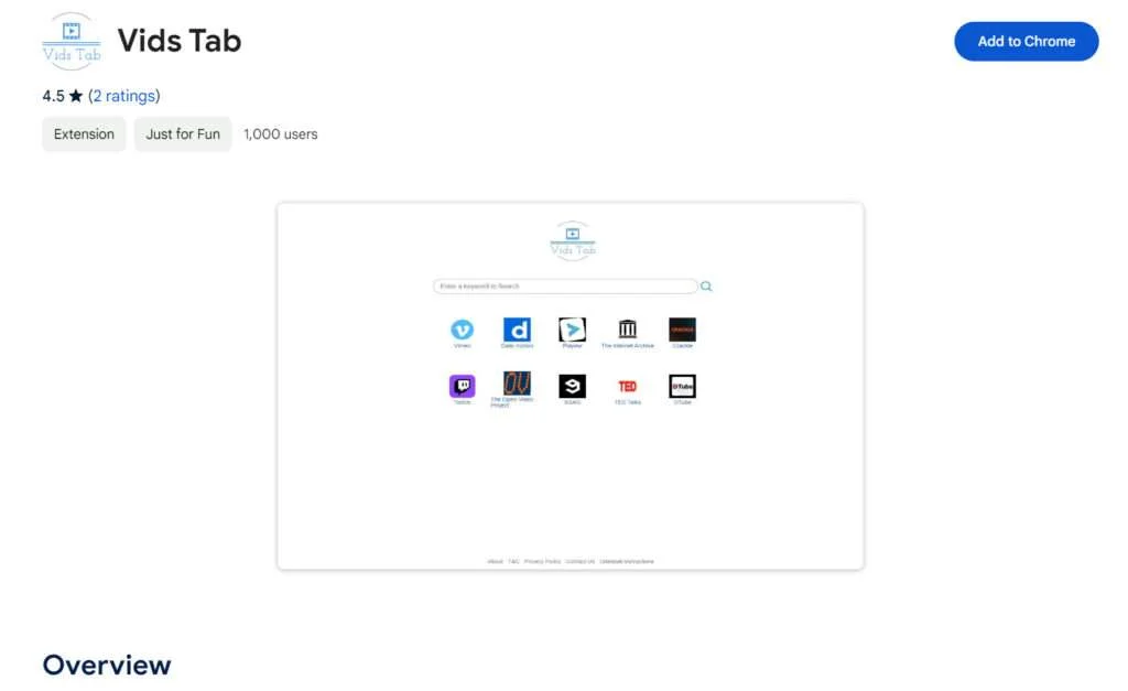 Vids Tab