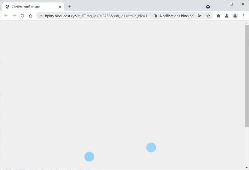 Remove Hisqueost.xyz pop-up ads (Virus Removal Guide) 1 Image: Chrome browser is redirected to Hisqueost.xyz