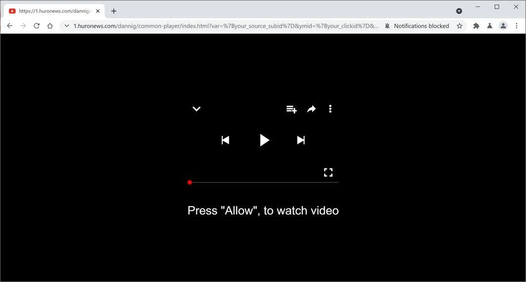 Remove Huronews.com pop-up ads (Virus Removal Guide) 1 Image: Chrome browser is redirected to Huronews.com