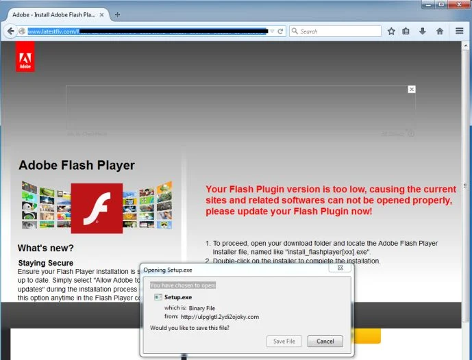 Latestflv.com pop-up virus Latestflv.com virus