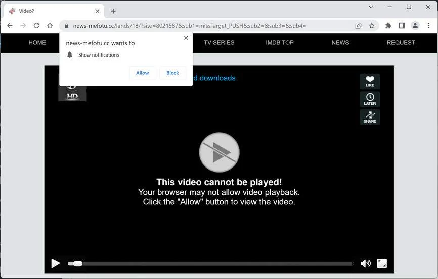 Remove News-mefotu.cc Pop-up Ads (Virus Removal Guide) 1 Image: News-mefotu.cc Ads