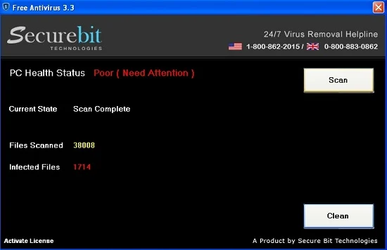 [Image: Securebit Free Antivirus virus]