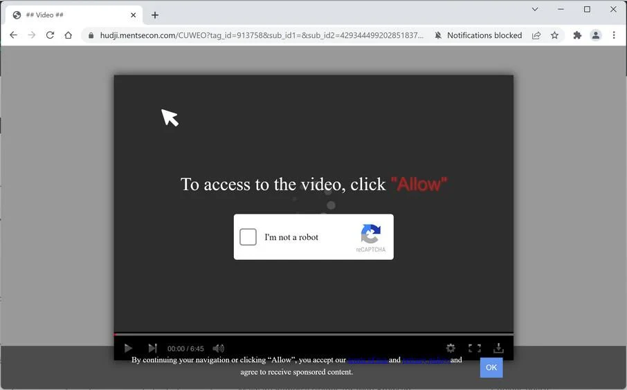 How to Remove Mentsecon.com Pop-up Ads (Virus Removal Guide) 1 Image: Chrome browser is redirected to Mentsecon.com