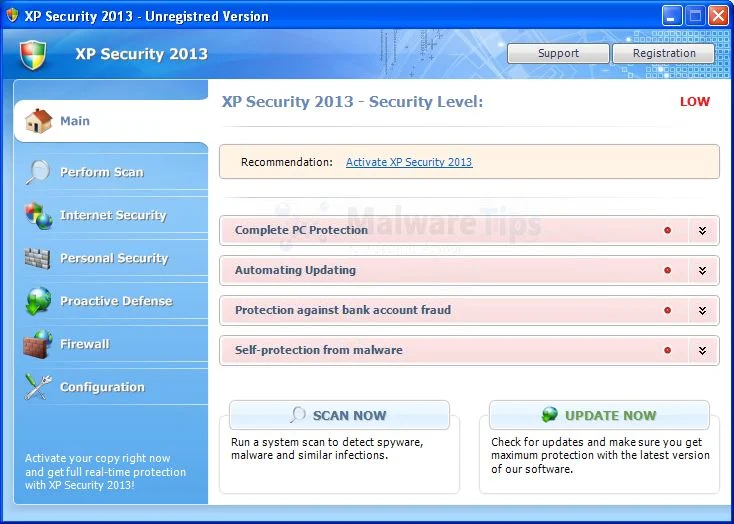 [Image: XP Security Cleaner Pro virus]
