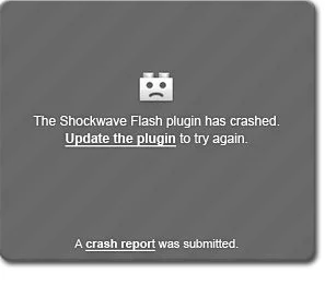 [Image: The Shockwave Flash plugin has crashed virus]
