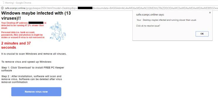 Safe.scanpc.online virus