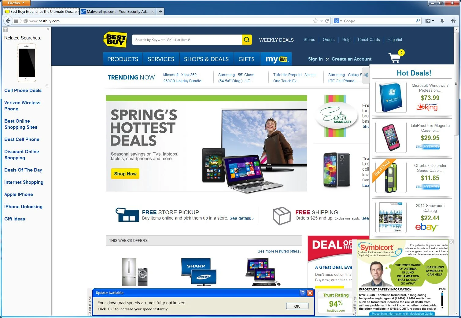 [Image: WebGet virus]