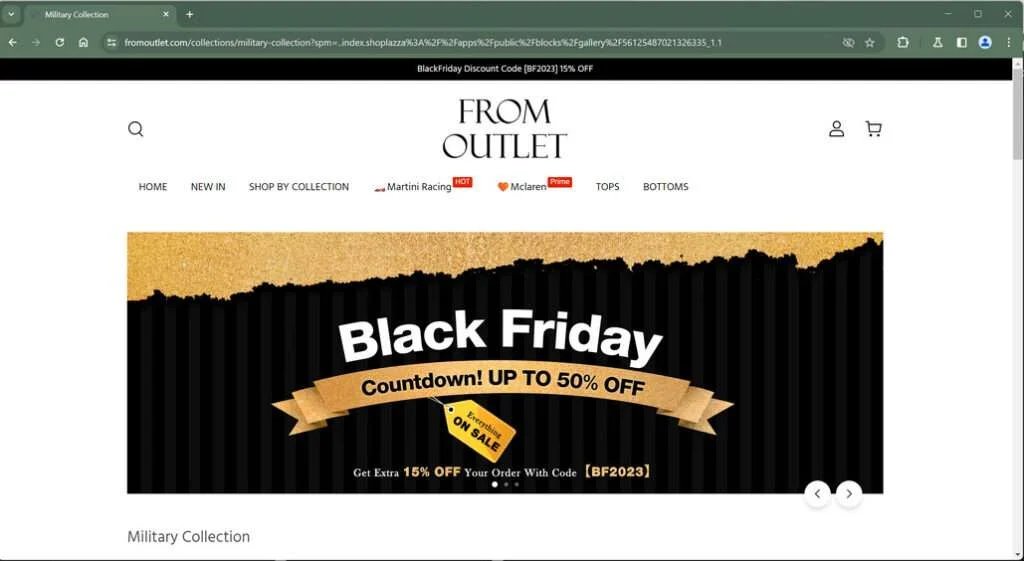 Fromoutlet.com scam