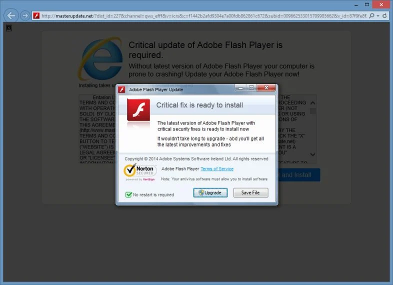 MasterUpdate.net virus