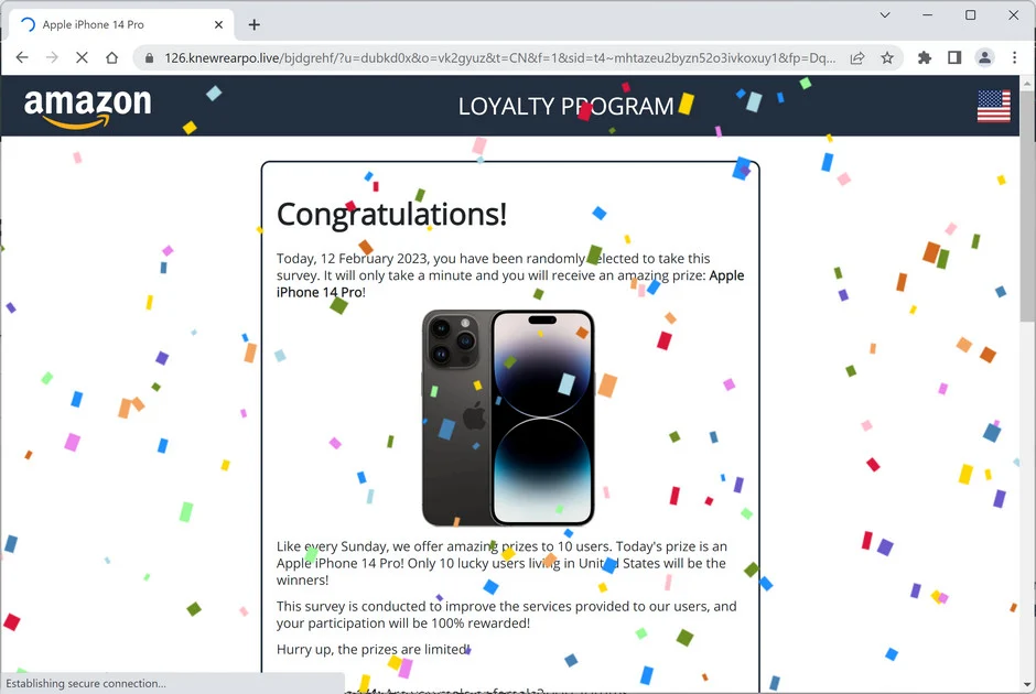 Screenshot of Knewrearpo.live Ads