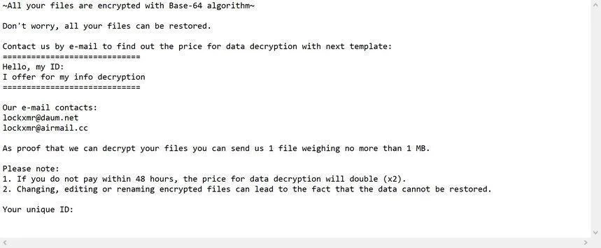 Image: [XMRLocker] ransomware