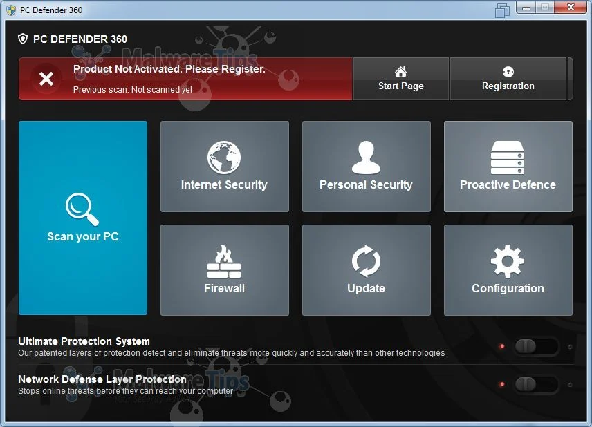 [Image: PC Defender 360 malware]