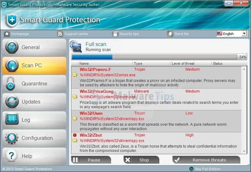 [Image: Smart Guard Protection virus]