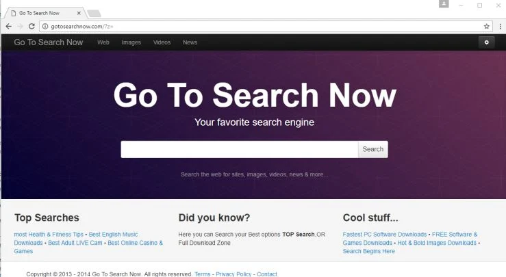 Gotosearchnow.com virus