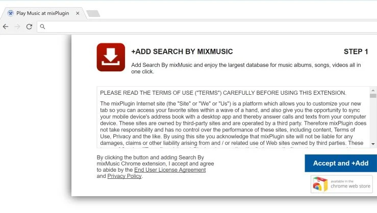 Music.mixplugin.com redirect virus
